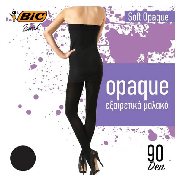 BIC ΚΑΛΣΟΝ SOFT OPAQUE 90DEN (LARGE) - (ΜΑΥΡΟ)