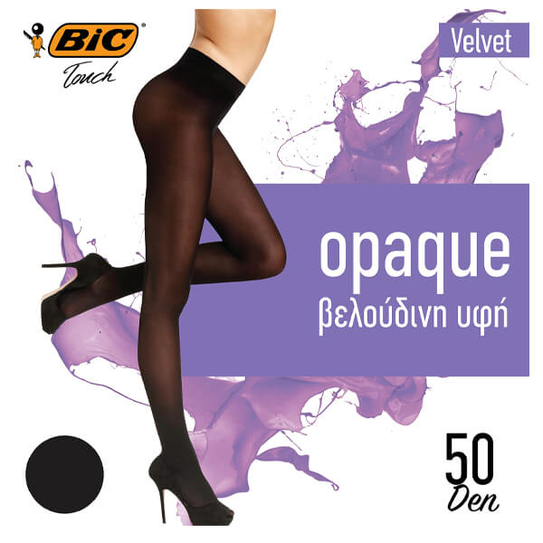 BIC ΚΑΛΣΟΝ VELVET 50DEN (MEDIUM) - (ΜΑΥΡΟ)