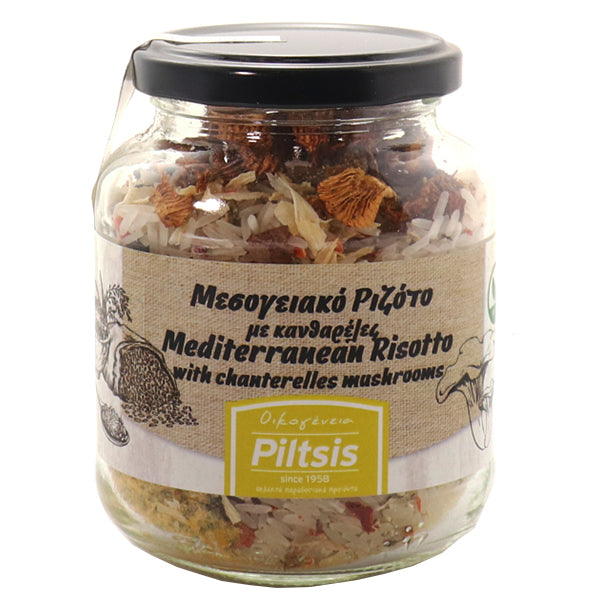 PILTSIS ΜΕΣΟΓΕΙΑΚΟ ΡΙΖΟΤΟ ΜΕ ΚΑΝΘΑΡΕΛΕΣ 200gr