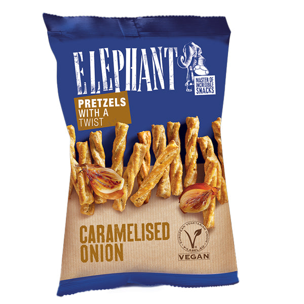 ELEPHANT TWISTED PRETZEL 70gr. - (ΚΑΡΑΜΕΛΩΜΕΝΟ ΚΡΕΜΜΥΔΙ)