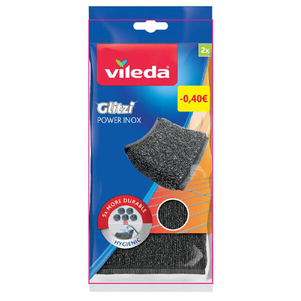 VILEDA POWERINOX ΠΕΤΣΕΤΑΚΙ inox - (-0,40€)