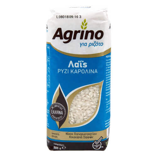 AGRINO ΡΥΖΙ 500gr - (ΚΑΡΟΛΙΝΑ) (ΛΑΙΣ) (ΟΓΠ ΕΛΛΗΝΙΚΟ)
