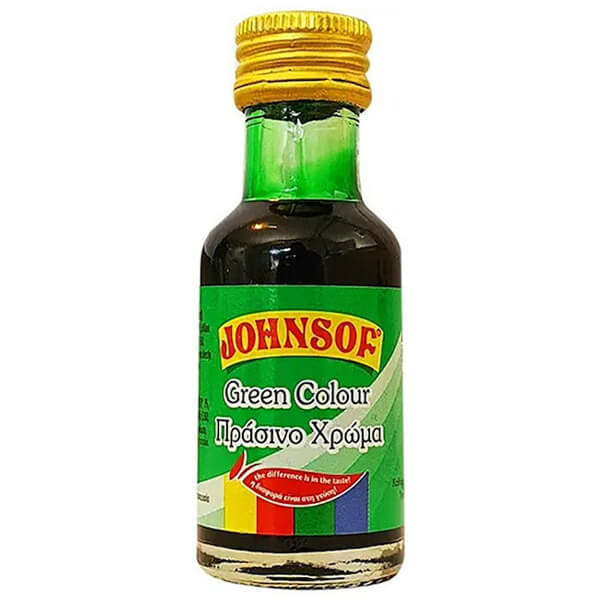 JOHNSOF ΧΡΩΜΑ ΖΑΧΑΡΟΠΛΑΣΤΙΚΗΣ 28ml. - (ΠΡΑΣΙΝΟ)