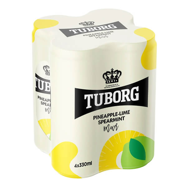 TUBORG SODA ΚΟΥΤΙ (4x330ml) - (ΑΝΑΝΑΣ & LIME)