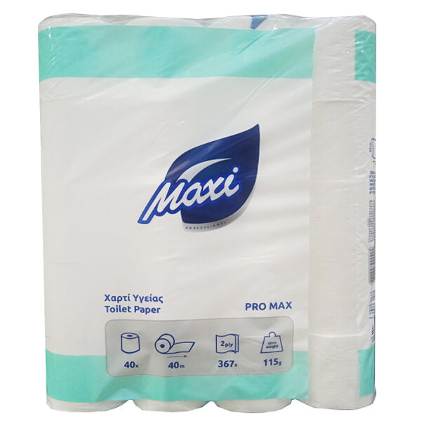 MAXI ΧΑΡΤΙ ΥΓΕΙΑΣ 2φυλλο 115gr. - (40 ΡΟΛΑ) (3010054)