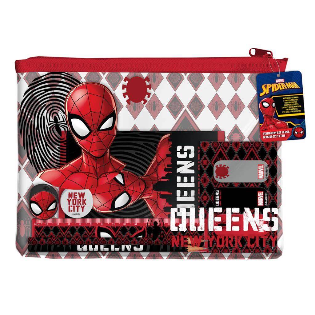 ΣΧΟΛΙΚΟ ΣΕΤ ΣΕ PVC ΤΣΑΝΤΑΚΙ SPIDERMAN