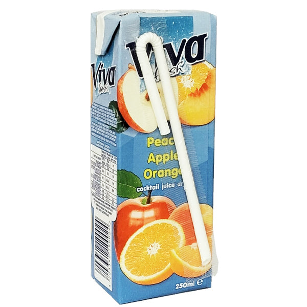 VIVA 250ml - (ΡΟΔΑΚΙΝΟ-ΜΗΛΟ-ΠΟΡΤΟΚΑΛΙ ΦΡΟΥΤΟΠΟΤΟ)