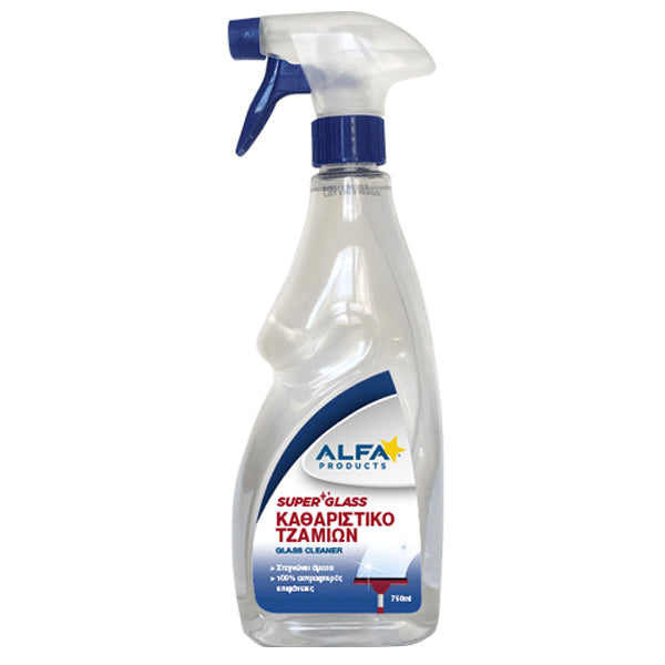 ALFA SUPER GLASS ΚΑΘΑΡΙΣΤΙΚΟ ΤΖΑΜΙΩΝ ΥΓΡΟ 750ml.