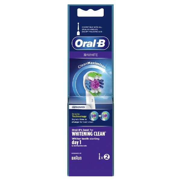 ORAL-B ΑΝΤΑΛΛΑΚΤΙΚΑ ΟΔΟΝΤΟΒΟΥΡΤΣΑΣ 2τεμ. - (3D WHITE)