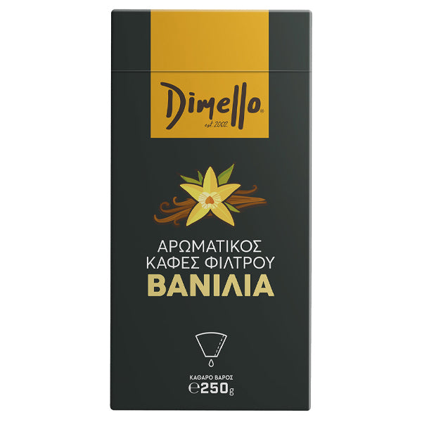 DIMELLO ΑΡΩΜΑΤΙΚΟΣ ΦΙΛΤΡΟΥ 250gr. - (ΒΑΝΙΛΙΑ) (ΑΛΕΣΜΕΝΟ)