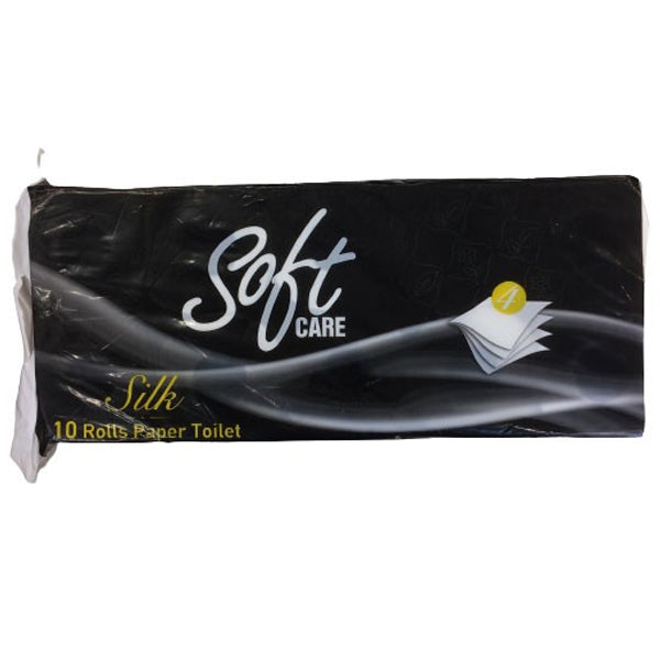 SOFTCARE ΧΑΡΤΙ ΥΓΕΙΑΣ 10 ΡΟΛΛΑ 4Φ 95gr. - (SILK)