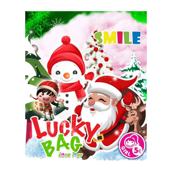 ΧΡΙΣΤΟΥΓΕΝΝΙΑΤΙΚΗ ΣΑΚΟΥΛΑ ΔΩΡΟΥ 6τεμ - (ΚΟΡΙΤΣΙ-ΠΤΛ 5€)