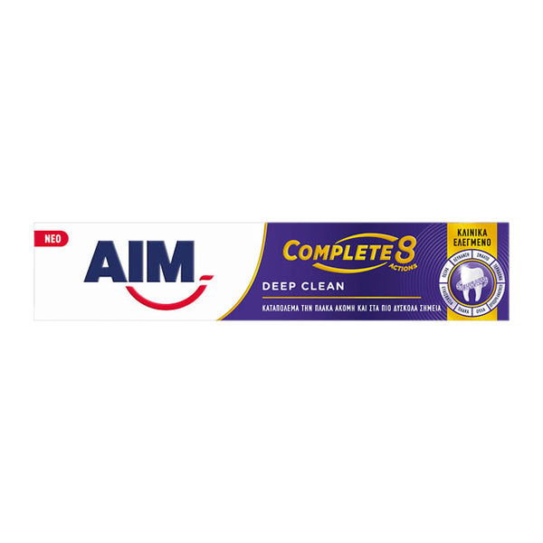 AIM COMPL 8 ACT 75ml - (DEEP CLEAN) (ΟΔΟΝΤΟΚΡΕΜΑ)