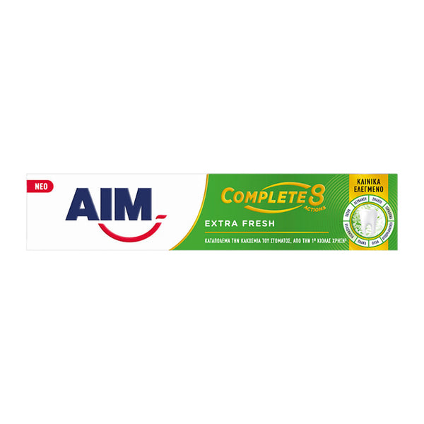 AIM COMPL 8 ACT 75ml - (EXTRA FRESH) (ΟΔΟΝΤΟΚΡΕΜΑ)