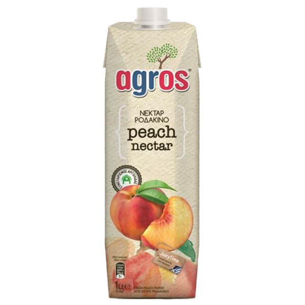 AGROS ΧΥΜΟΣ 1lit - (ΡΟΔΑΚΙΝΟ ΝΕΚΤΑΡ)