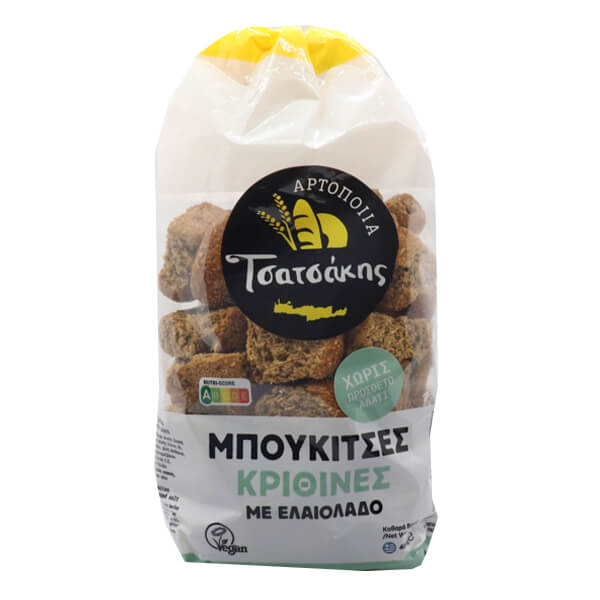 ΤΣΑΤΣΑΚΗΣ ΜΠΟΥΚΙΤΣΕΣ 400gr. - (ΕΛΑΙΟΛΑΔΟΥ ΧΩΡΙΣ ΑΛΑΤΙ)