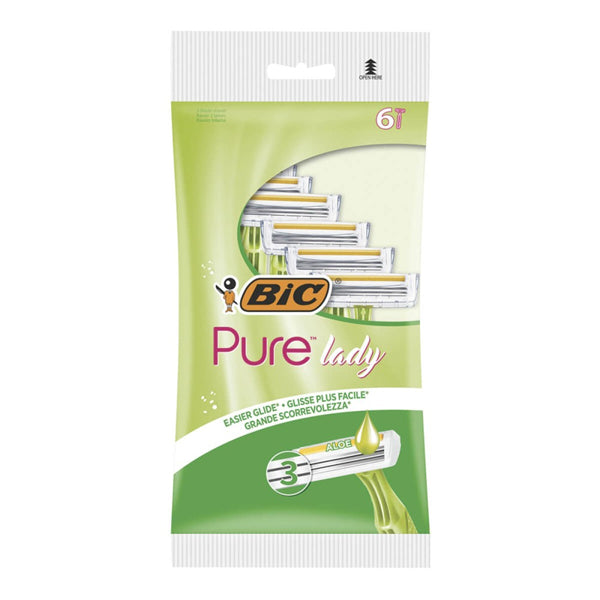 BIC ΞΥΡΑΦΑΚΙΑ PURE LADY 3 (6τεμ.)