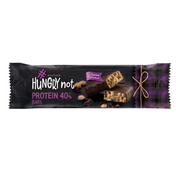 HUNGRY NOT ΜΠΑΡΑ ΠΡΩΤΕΙΝΗΣ 45gr. - (ΣΟΚΟΛΑΤΑ - ΠΡΑΛΙΝΑ ΦΟΥΝΤΟΥΚΙΟΥ)
