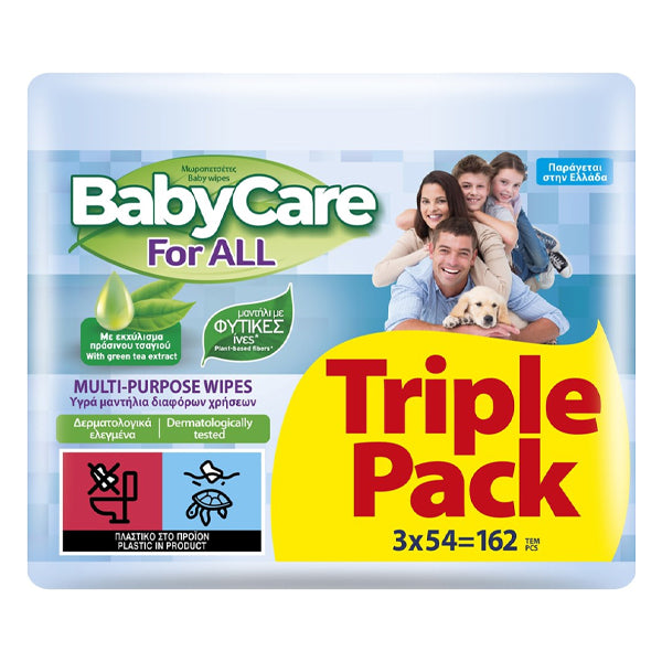 BABYCARE ΜΩΡΟΜΑΝΤΗΛΑ 3x54τεμ. - (FOR ALL)