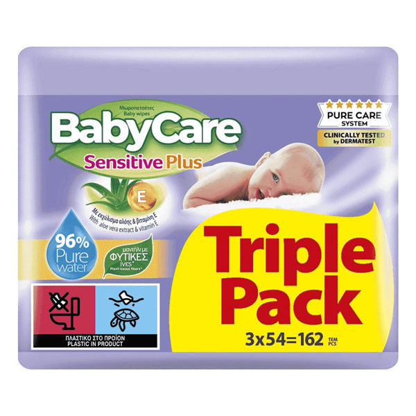 BABYCARE ΜΩΡΟΜΑΝΤΗΛΑ 3x54τεμ. - (SENSITIVE PLUS)