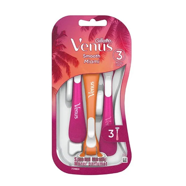 GILLETTE ΞΥΡΑΦΑΚΙΑ VENUS 3 (3τεμ.) - (SMOOTH MIAMI)