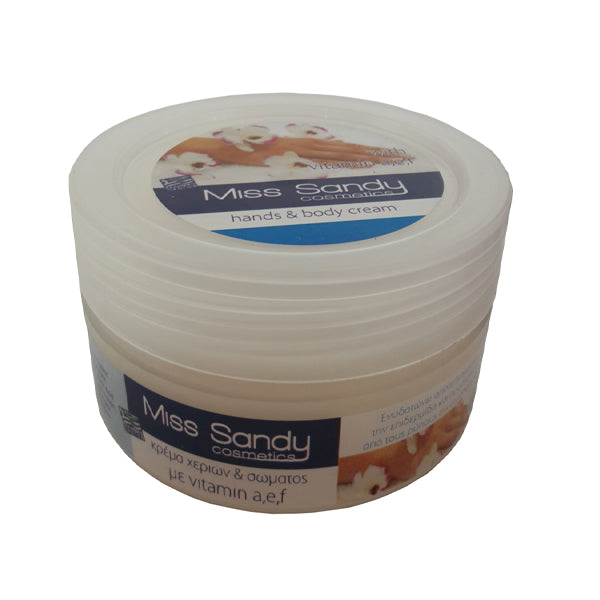 MISS SANDY ΚΡΕΜΑ ΧΕΡΙΩΝ & ΣΩΜΑΤΟΣ 200ml - (ΒΙΤΑΜΙΝΕΣ A, E, F)