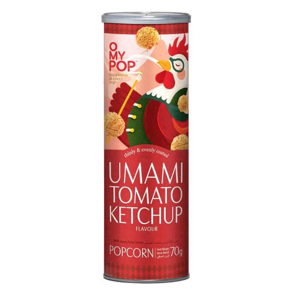 OMYPOP ΠΟΠ ΚΟΡΝ 70gr. - TOMATO KETCHUP