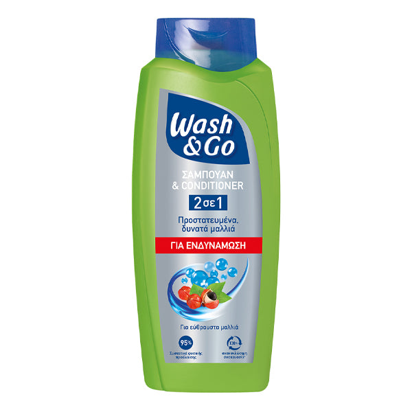 WASH & GO SHAMPOO 650ml - (2 IN 1 FORTFYING)