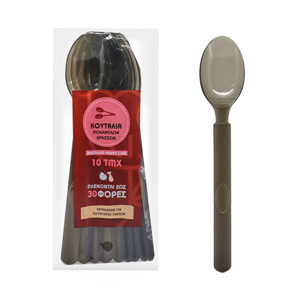 LUX PLAST ΚΟΥΤΑΛΙΑ ΠΛΑΣΤΙΚΑ ΜΑΥΡΑ HEAVY LINE ΕΠΑΝ/ΜΕΝΑ 18cm (10τεμ.)