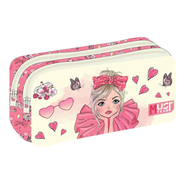 ΣΧΟΛΙΚΗ ΚΑΣΕΤΙΝΑ ΒΑΡΕΛΑΚΙ MUST TEAM PRETTY GIRL 2 ΘΗΚΕΣ