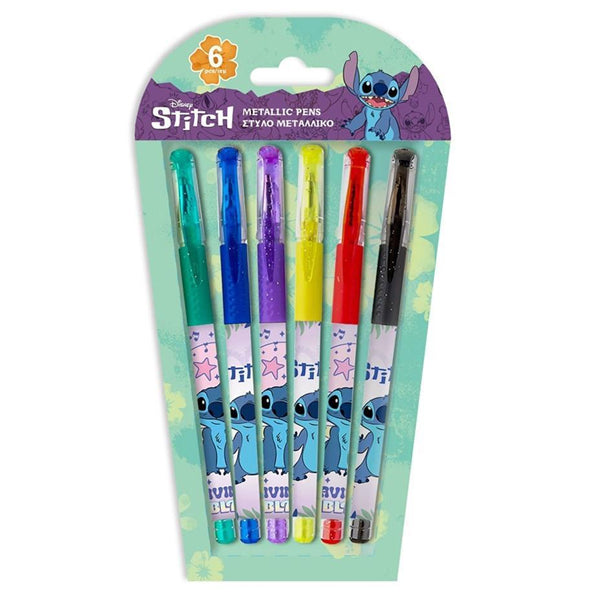 ΣΤΥΛΟ ΜΕΤΑΛΛΙΚΟ 6ΤΕΜ LILO & STITCH