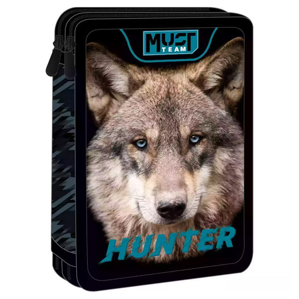 ΣΧΟΛΙΚΗ ΚΑΣΕΤΙΝΑ ΔΙΠΛΗ ΓΕΜΑΤΗ MUST TEAM WILD WOLF