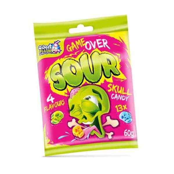 SOUR SKULL ΖΑΧΑΡΩΤΑ 60gr. - (GAME OVER)