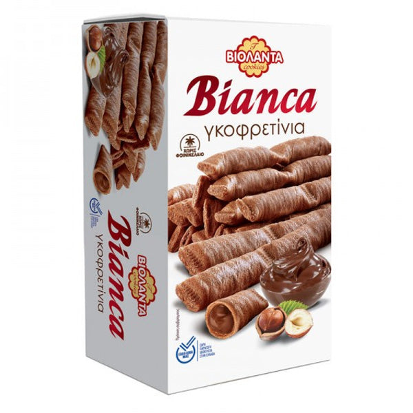 ΒΙΟΛΑΝΤΑ BIANCA ΓΚΟΦΡΕΤΙΝΙΑ ΜΕ ΠΡΑΛΙΝΑ ΦΟΥΝΤΟΥΚΙΟΥ 160g