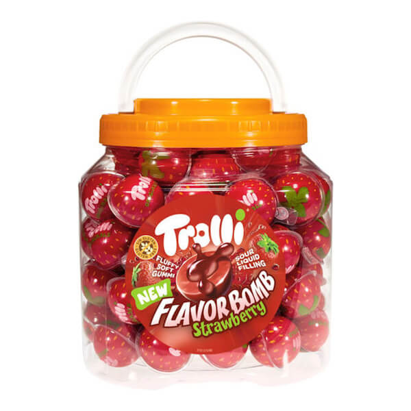 TROLLI ΖΑΧΑΡΩΤA STRAWBERRY BOMB (80x18,8gr)