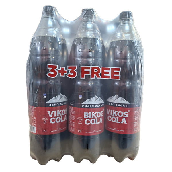 ΒΙΚΟΣ COLA ZERO (6x1,5lit) - (3+3 ΔΩΡΟ)