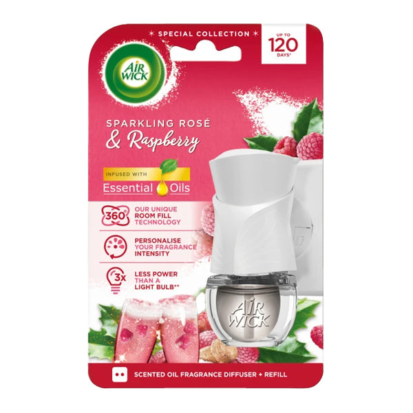 AIR WICK ΣΥΣΚΕΥΗ + ΑΝΤ/ΚΟ 19ml - (SPARKLING ROSE&RASPBERRY)