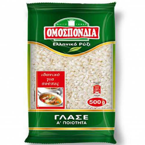 ΟΜΟΣΠΟΝΔΙΑ ΡΥΖΙ ΓΛΑΣΕ 500gr.