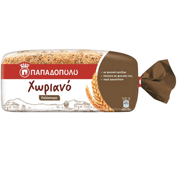 ΠΑΠΑΔΟΠΟΥΛΟΥ ΤΟΣΤ ΧΩΡΙΑΝΟ 540gr. - (ΠΟΛΥΣΠΟΡΟ)