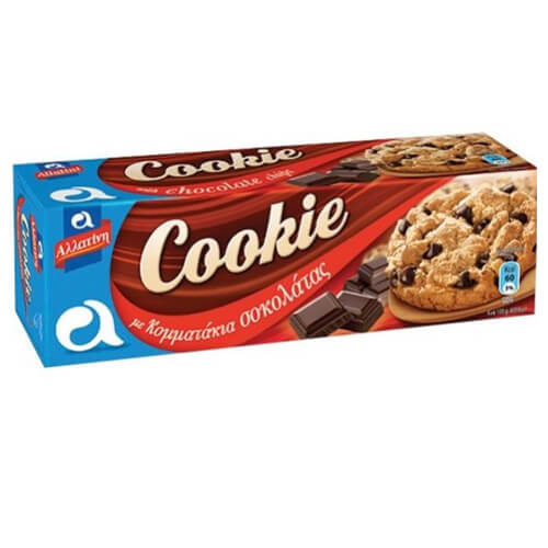 ΑΛΛΑΤΙΝΗ COOKIE 175gr. (ΜΕ ΚΟΜΜΑΤΑΚΙΑ ΣΟΚΟΛΑΤΑΣ)