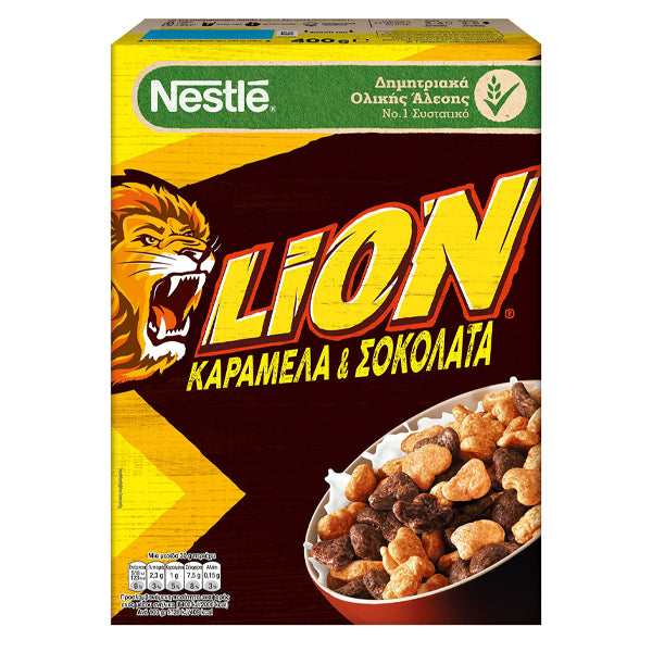 NESTLE LION 400gr. - (ΣΟΚΟΛΑΤΑ & ΚΑΡΑΜΕΛΑ)