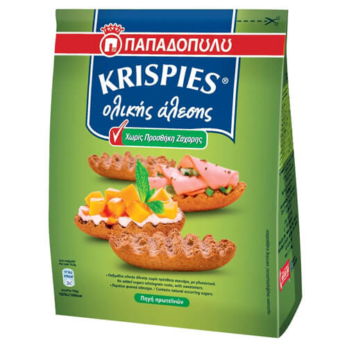 ΠΑΠΑΔΟΠΟΥΛΟΥ KRISPIES 200gr. - (ΟΛΙΚΗΣ) (ΧΩΡΙΣ ΖΑΧΑΡΗ)
