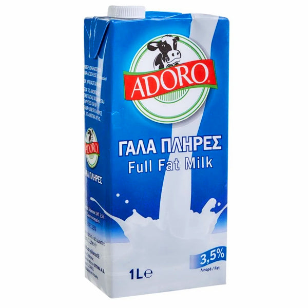 ADORO ΓΑΛΑ ΠΛΗΡΕΣ 1lit (3.5%) - (ΧΑΡΤΙΝΟ)