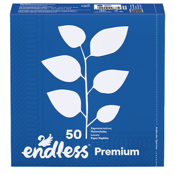 ENDLESS ΧΑΡΤΟΠΕΤΣΕΤΑ PREMIUM 50τεμ. - (33x33cm) (ΜΠΛΕ)