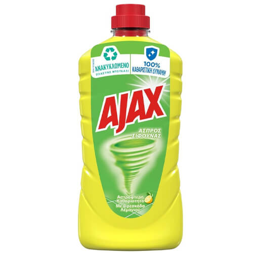 AJAX ΑΣΠΡΟΣ ΣΙΦΟΥΝΑΣ 1lt - (ΛΕΜΟΝΙ)
