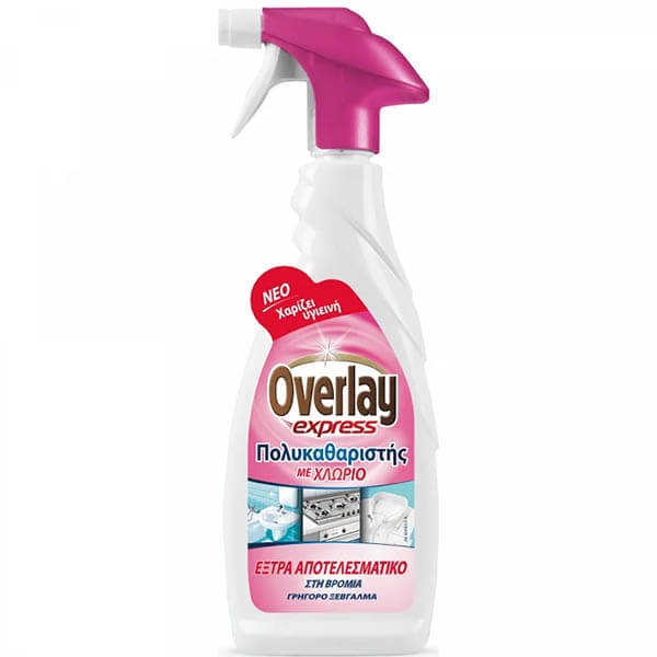 OVERLAY EXPRESS ΠΟΛΥΚΑΘΑΡΙΣΤΗΣ ME ΧΛΩΡΙΟ 650ml