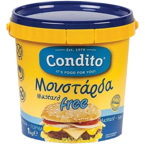 CONDITO ΜΟΥΣΤΑΡΔΑ 1kg - (ΑΠΑΛΗ) (ΚΟΥΒΑΔΑΚΙ)