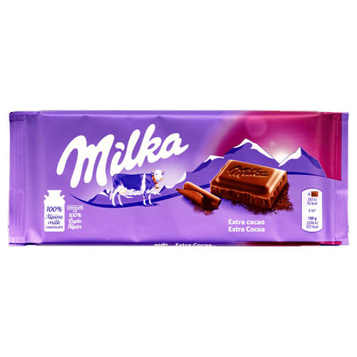 MILKA ΣΟΚΟΛΑΤΑ 90gr - (EXTRA COCOA)