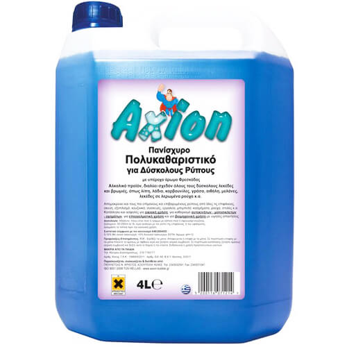 AXION ΠΑΝΙΣΧΥΡΟ ΠΟΛΥΚΑΘΑΡΙΣΤΙΚΟ 4lit - (ΜΠΛΕ)