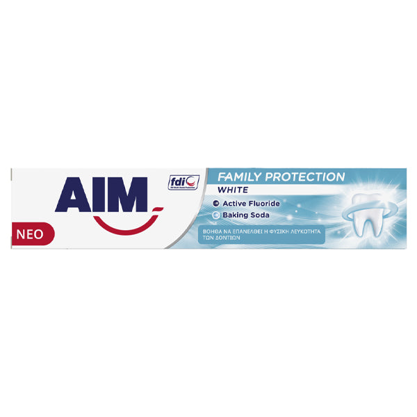 AIM FAMILY PROTECTION 75ml - (WHITE ) (ΟΔΟΝΤΟΚΡΕΜΑ)